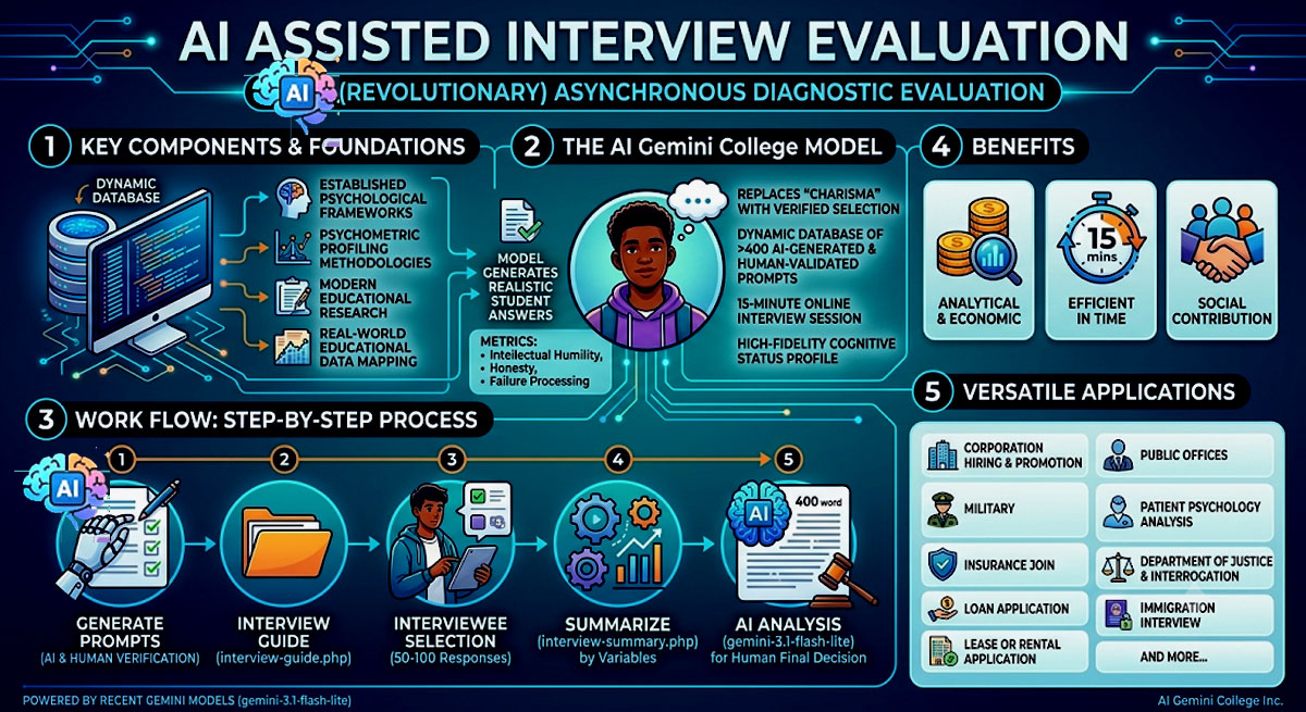 Gemini AI College Portal Flowchart Blueprint